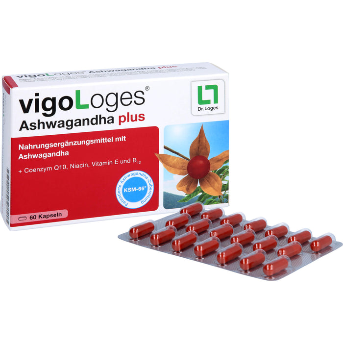 vigoLoges Ashwagandha plus Kapseln, 60 St., 60 pcs. Capsules