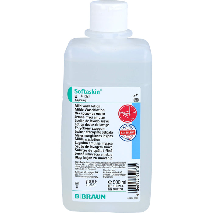Softaskin Waschlotion Spenderflasche, 500 ml FSE