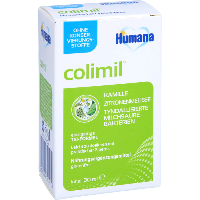 Humana Colimil Lösung mit Kamille, Zitronenmelisse und Milchsäurebakterien, 30 ml Solution