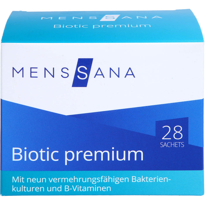 MensSana Biotic premium Beutel veganes Nahrungsergänzungsmittel mit Bakterienkulturen und Vitaminen, 56 g Beutel
