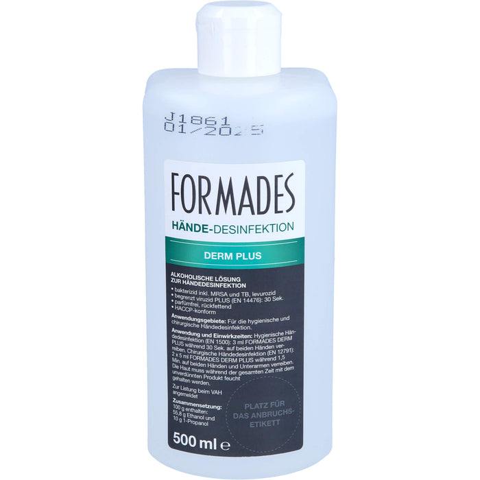 FORMADES Derm Plus Hände & Hautdesinfektion, 500 ml Lösung
