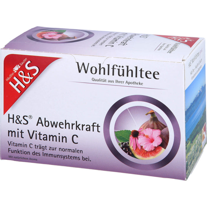 H&S Wohlfühltee Nr.68 Abwehrkraft mit Vitamin C, 20 pc Sac filtrant