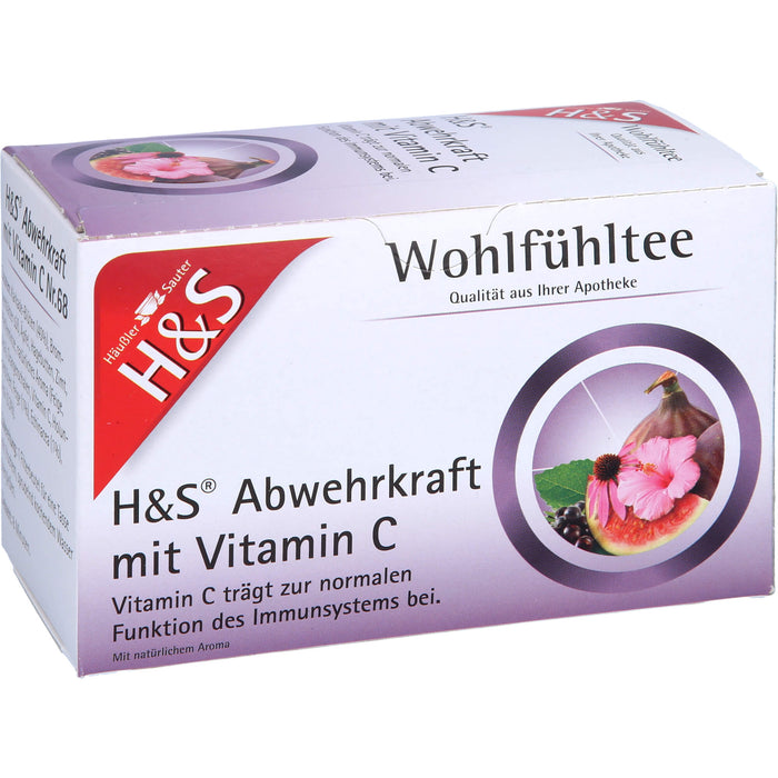 H&S Wohlfühltee Nr.68 Abwehrkraft mit Vitamin C, 20 pc Sac filtrant