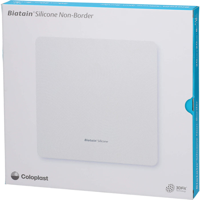 Biatain Silicone Non-Border Schaumverband  20 x 20 cm, 5 St. Verband