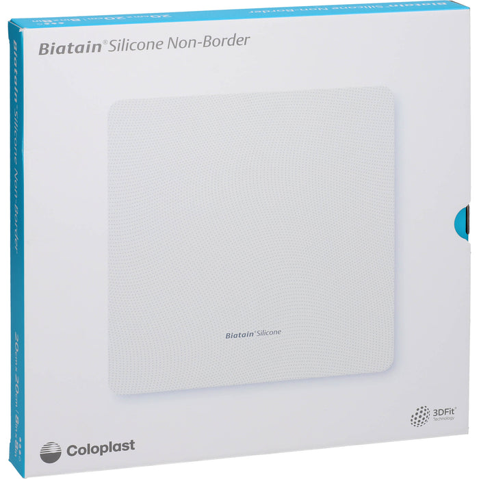 Biatain Silicone Non-Border Schaumverband  20 x 20 cm, 5 St. Verband
