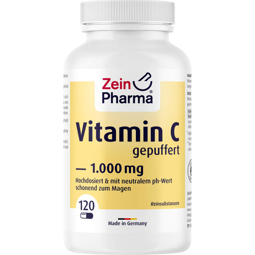 ZeinPharma gepuffertes Vitamin C 1000 mg Kapseln, 120 St. Kapseln