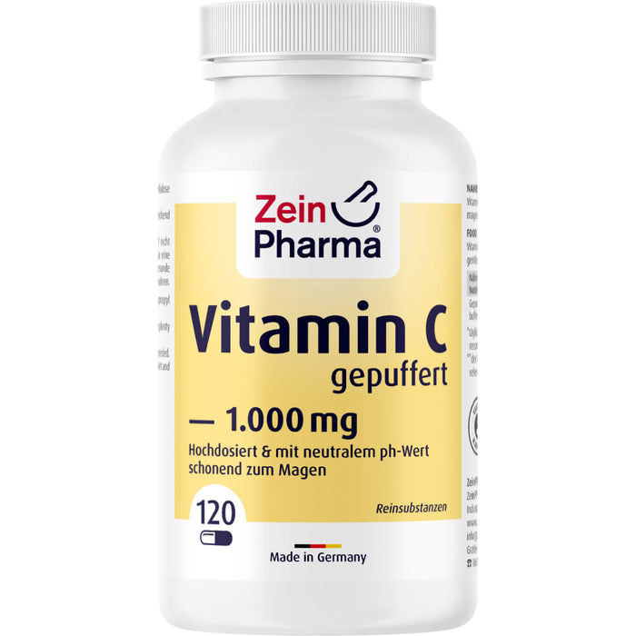 ZeinPharma gepuffertes Vitamin C 1000 mg Kapseln, 120 St. Kapseln