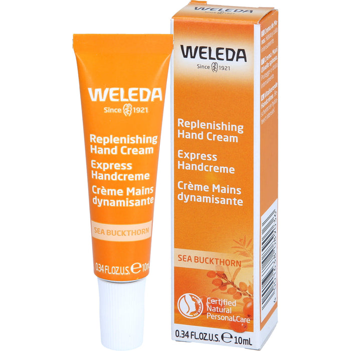 WELEDA Sanddorn Express Handcreme, 10 ml Cream