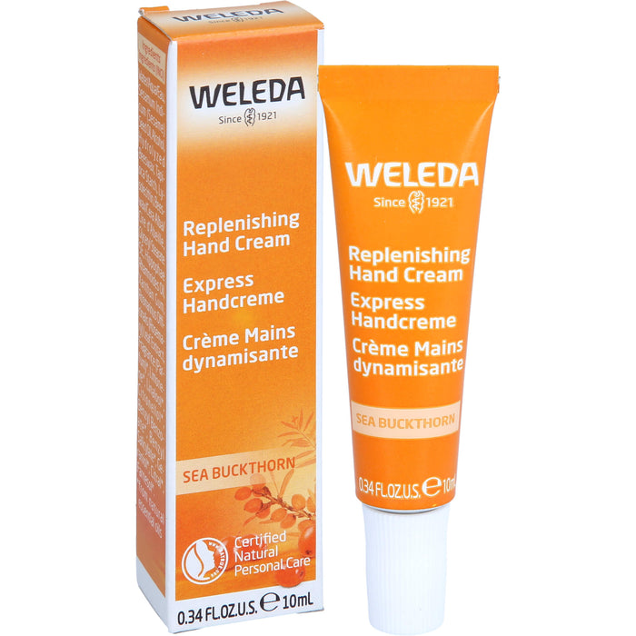 WELEDA Sanddorn Express Handcreme, 10 ml Cream