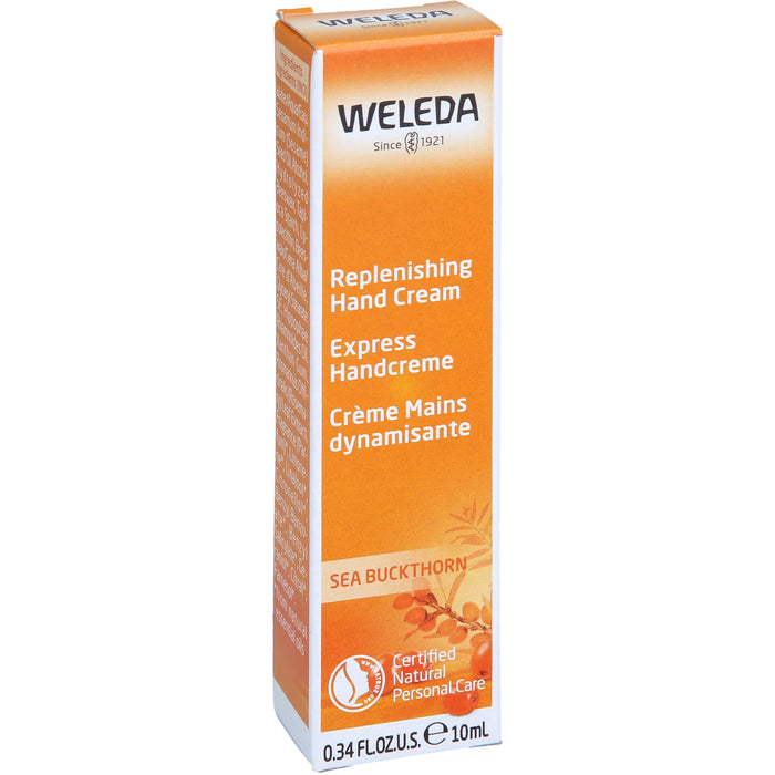 WELEDA Sanddorn Express Handcreme, 10 ml Cream