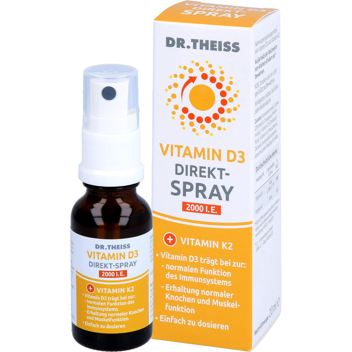 Dr. Theiss Vitamin D3 Direkt-Spray 2000 I.E., 20 ml Spray