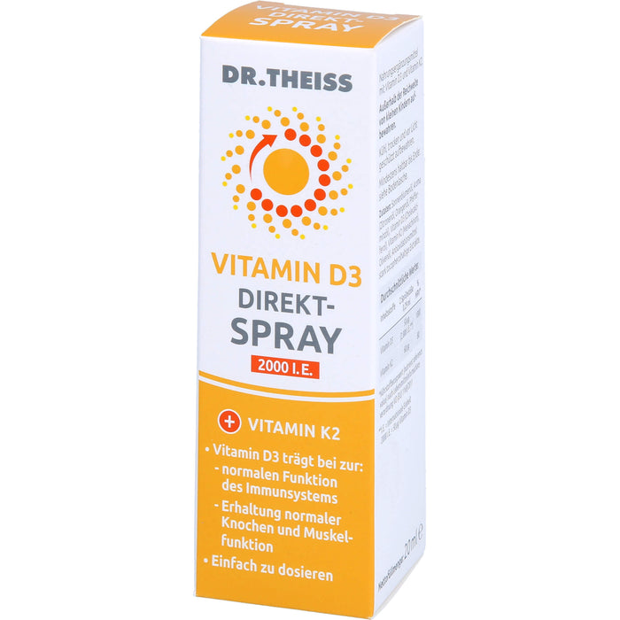 Dr. Theiss Vitamin D3 Direkt-Spray 2000 I.E., 20 ml Spray