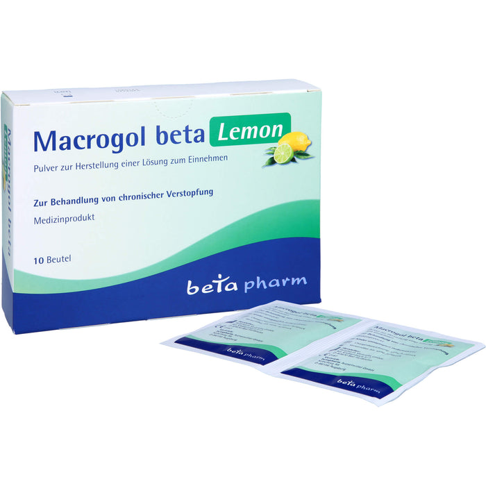 Macrogol Beta Lemon, 10 St PLE
