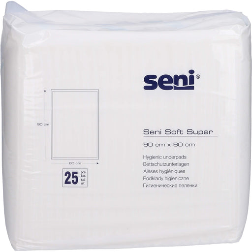 Seni Soft Super Bettschutzunterlagen 90x60, 25 St. Unterlagen