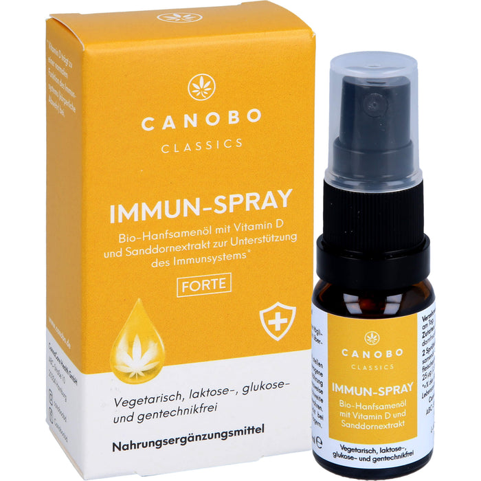 Canobo Bio-Hanfsamenöl Immun-Spray Vitamin D, 10 ml Spray