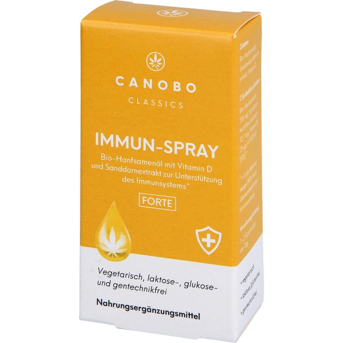 Canobo Bio-Hanfsamenöl Immun-Spray Vitamin D, 10 ml Spray
