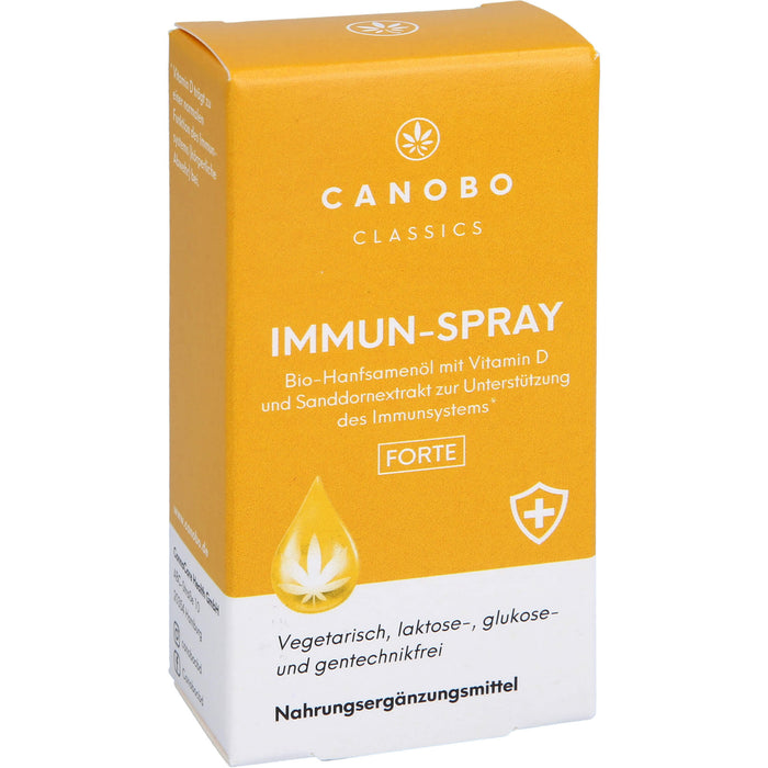 Canobo Bio-Hanfsamenöl Immun-Spray Vitamin D, 10 ml Spray
