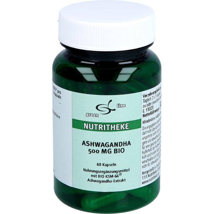 Green Line Nutritheke  Ashwagandha 500 mg BIO Kapseln, 60 St. Kapseln