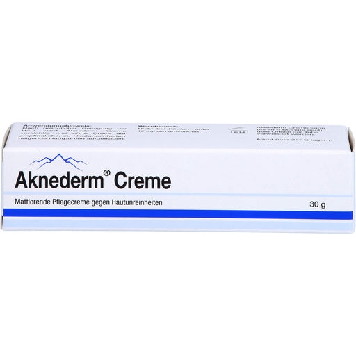 Aknederm mattierende Pflegecreme gegen Hautunreinheiten, 30 g Creme