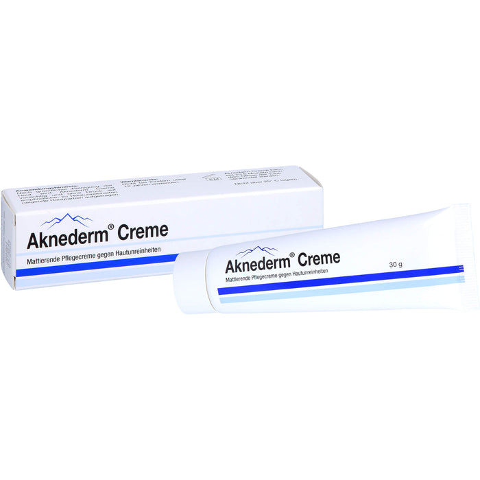 Aknederm mattierende Pflegecreme gegen Hautunreinheiten, 30 g Creme