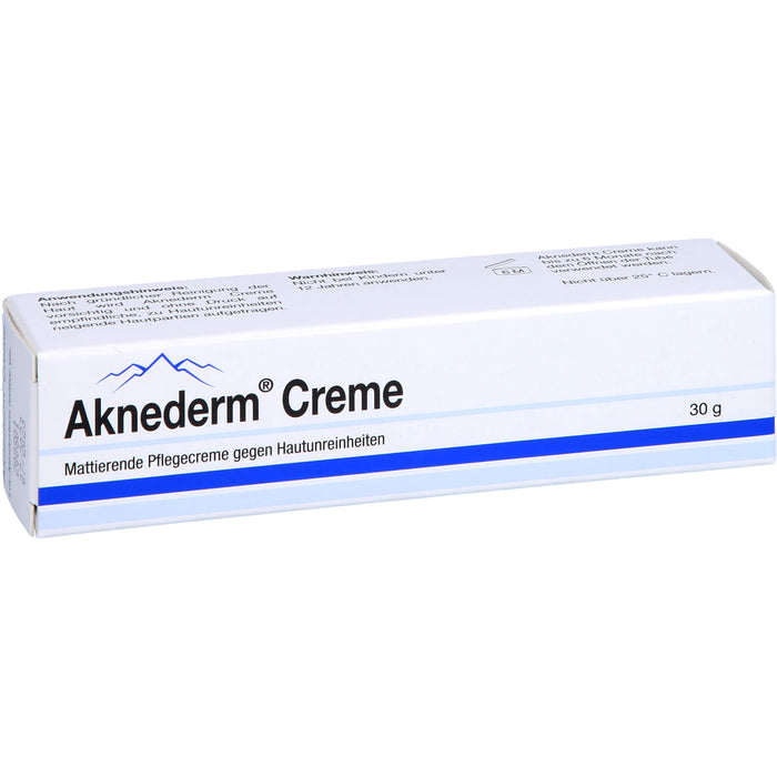 Aknederm mattierende Pflegecreme gegen Hautunreinheiten, 30 g Creme