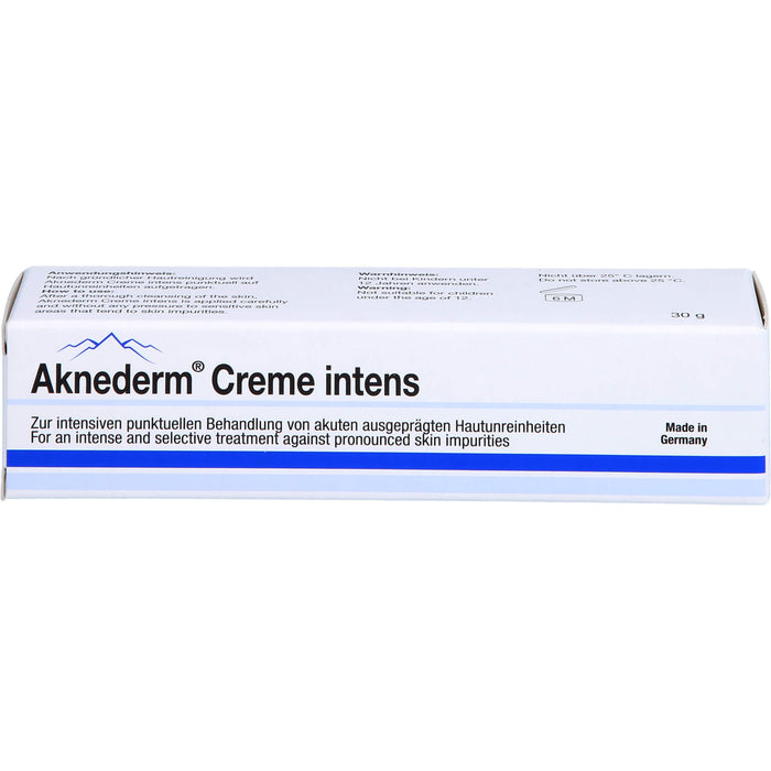 Aknederm Creme intens zur Pflege der Haut bei Unreinheiten, 30 g Creme