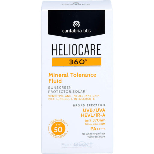 HELIOCARE 360 Mineral Tolerance Fluid SPF 50  für empfindliche und atopische Haut, 50 ml Lotion