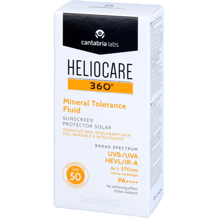 HELIOCARE 360 Mineral Tolerance Fluid SPF 50  für empfindliche und atopische Haut, 50 ml Lotion