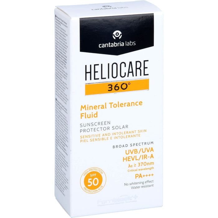 HELIOCARE 360 Mineral Tolerance Fluid SPF 50  für empfindliche und atopische Haut, 50 ml Lotion