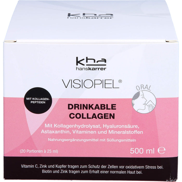 Hans Karrer Visiopiel mit Kollagen und Hyaluronsäure, 500 ml Lösung