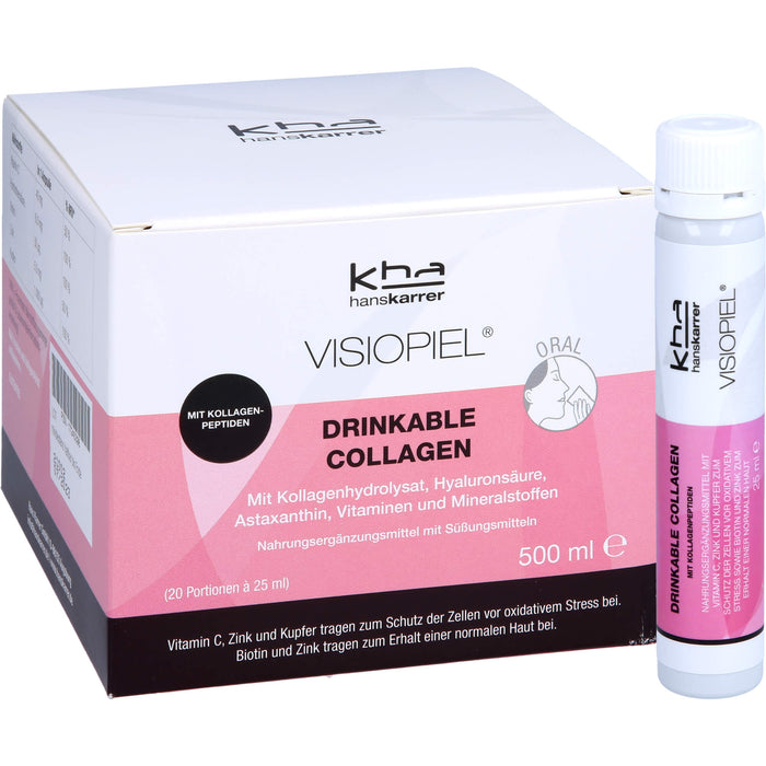 Hans Karrer Visiopiel mit Kollagen und Hyaluronsäure, 500 ml Lösung
