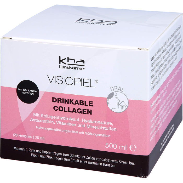 Hans Karrer Visiopiel mit Kollagen und Hyaluronsäure, 500 ml Lösung