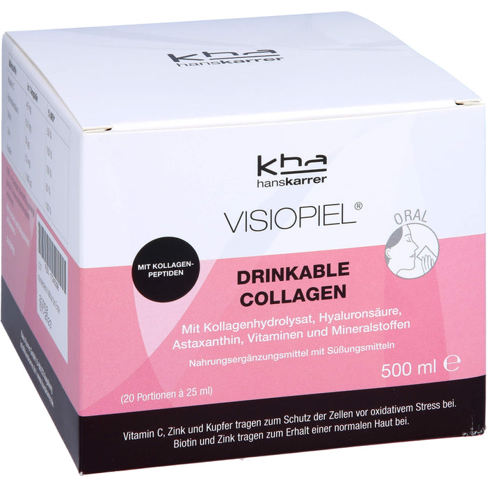 Hans Karrer Visiopiel mit Kollagen und Hyaluronsäure, 500 ml Lösung