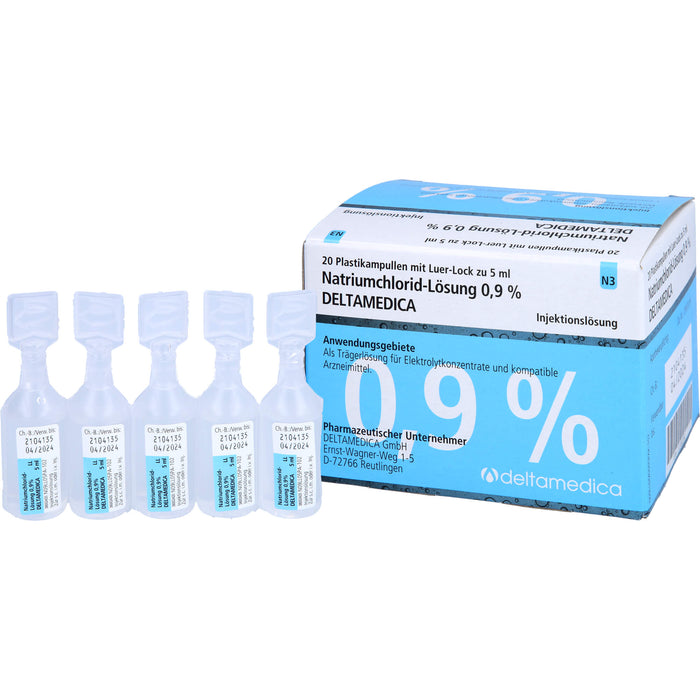 DELTAMEDICA Isotonische Natriumchlorid-Lösung 0,9 %, 100 ml Solution