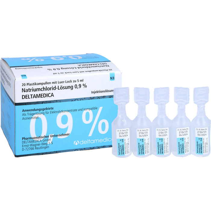 DELTAMEDICA Isotonische Natriumchlorid-Lösung 0,9 %, 100 ml Solution