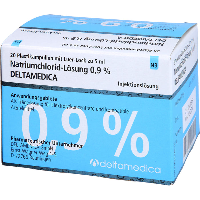 DELTAMEDICA Isotonische Natriumchlorid-Lösung 0,9 %, 100 ml Solution