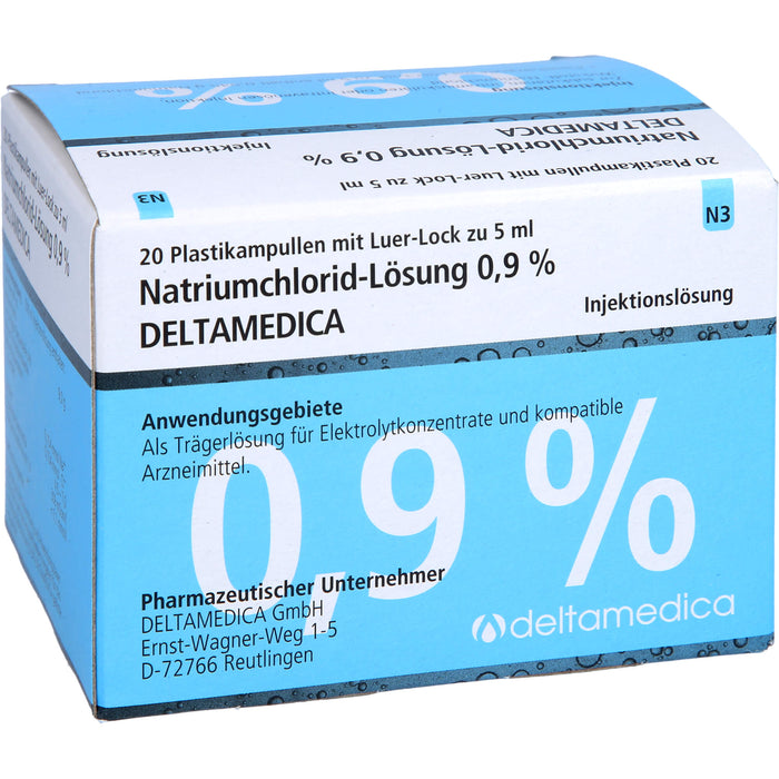 DELTAMEDICA Isotonische Natriumchlorid-Lösung 0,9 %, 100 ml Solution