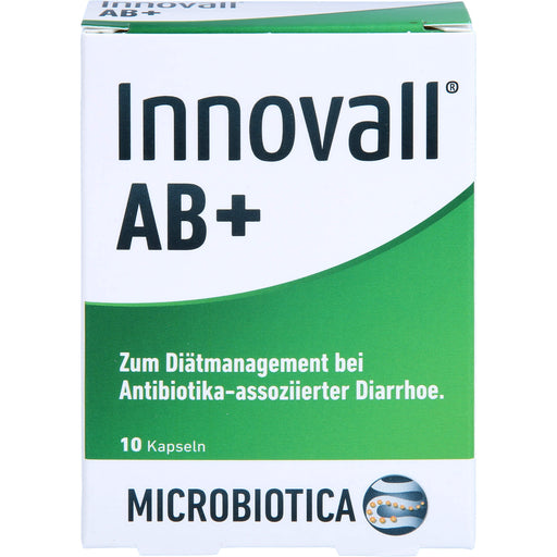Innovall AB+ Kapseln bei Antibiotika-assoziierter Diarrhoe, 10 St. Kapseln