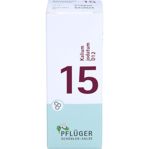 Pflüger Biochemie Nr.15 Kalium jodatum D12 Globuli, 15 g Globuli