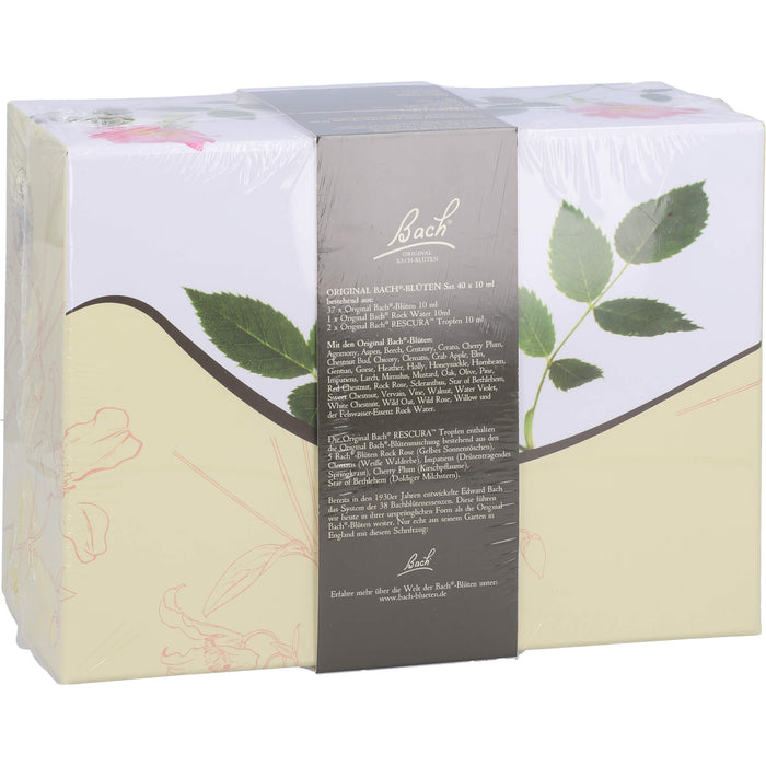 Bach Original Bach-Blüten Nr. 1-38 und RESCUE Tropfen Set in der dekorativen Pappbox, 40 St. Flaschen