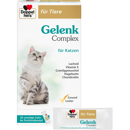 Doppelherz für Tiere Gelenk Complex für Katzen cremige Licks, 25 St. Portionen