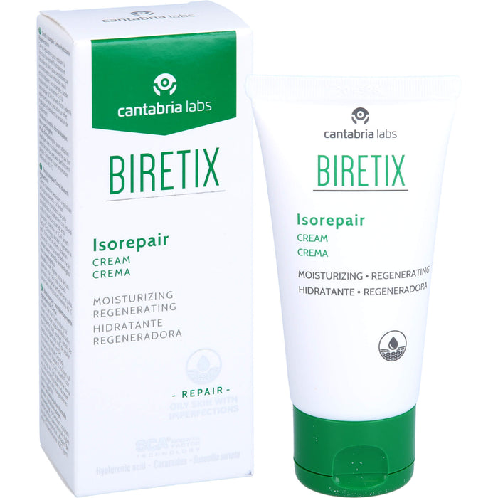BIRETIX Isorepair Creme begleitende Pflege bei Isotretinoinbehandlung, 50 ml Cream