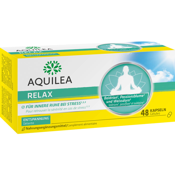 AQUILEA Relax Kapseln für innere Ruhe bei Stress, 48 pcs. Capsules