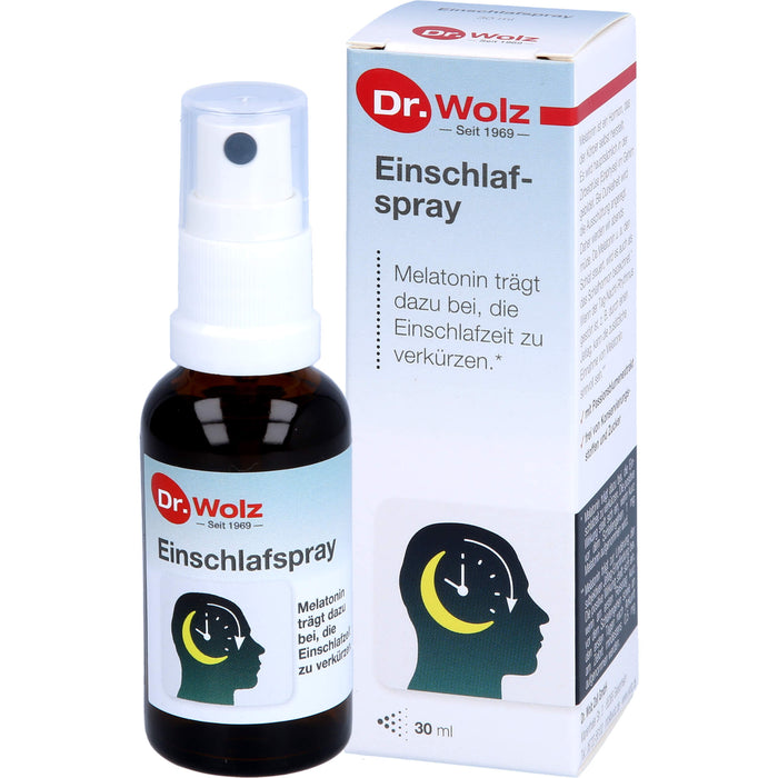 Dr. Wolz Einschlafspray optimale Kombination mit Melatonin und Passionsblumenextrakt, 30 ml Lösung