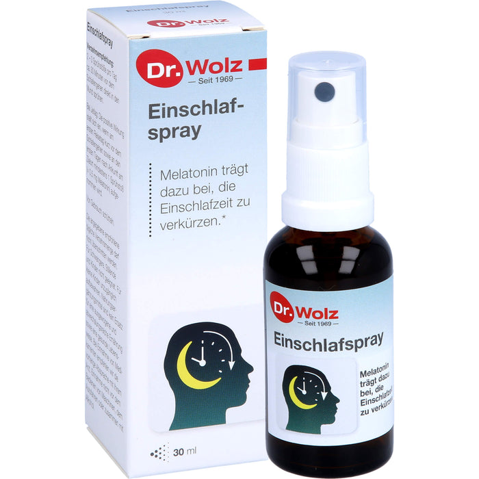 Dr. Wolz Einschlafspray optimale Kombination mit Melatonin und Passionsblumenextrakt, 30 ml Lösung