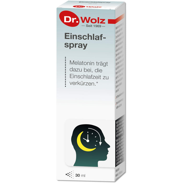 Dr. Wolz Einschlafspray optimale Kombination mit Melatonin und Passionsblumenextrakt, 30 ml Lösung