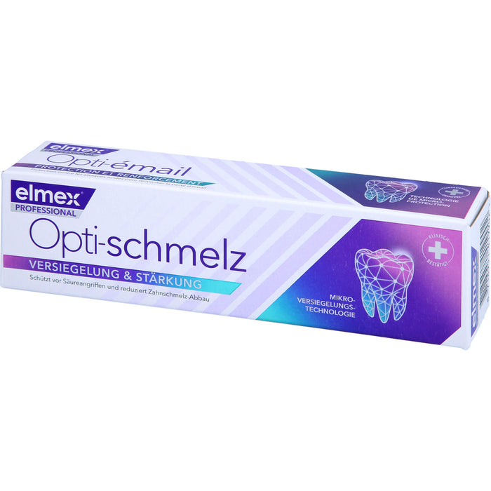 Elmex Opti-schmelz professional Zahnpasta Versiegelung und Stärkung, 75 ml Toothpaste