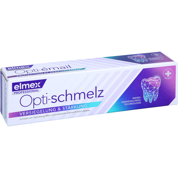Elmex Opti-schmelz professional Zahnpasta Versiegelung und Stärkung, 75 ml Toothpaste