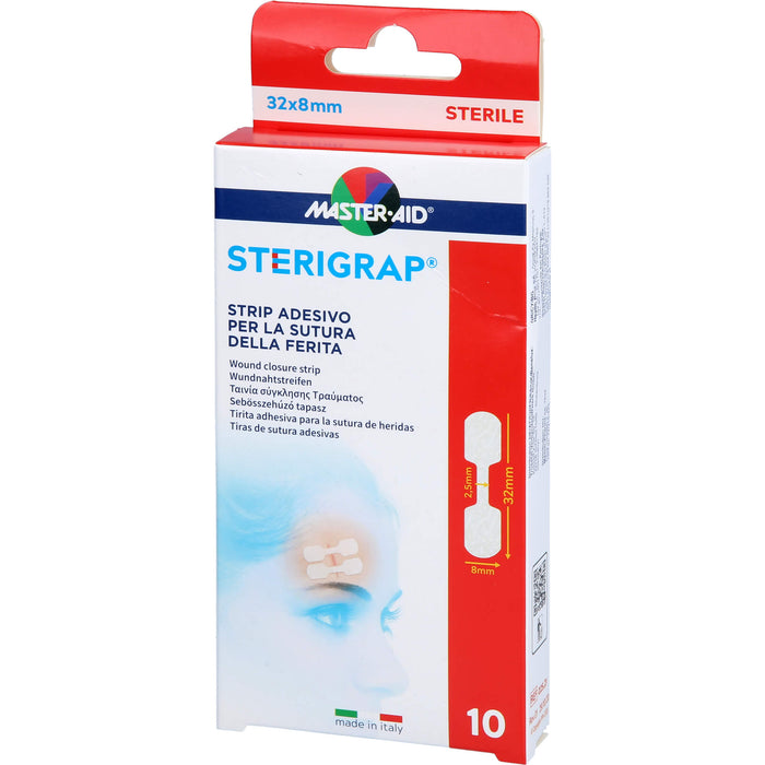 MASTER-AID STERIGRAP Wundnahtstreifen 32 x 8 mm, 10 pc Paquet