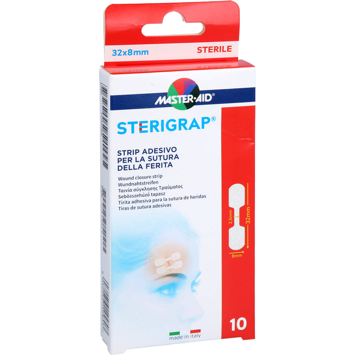 MASTER-AID STERIGRAP Wundnahtstreifen 32 x 8 mm, 10 pc Paquet